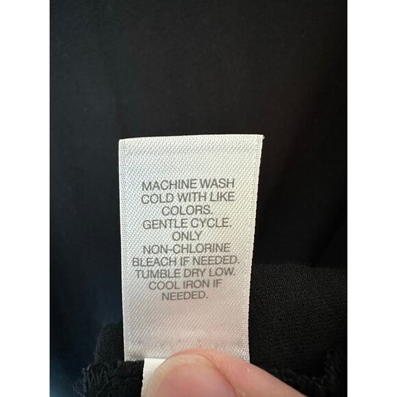 J Jill wearever collection women dress travel black Mocneck 3/4 sleeves TradMom - Picture 5 of 8